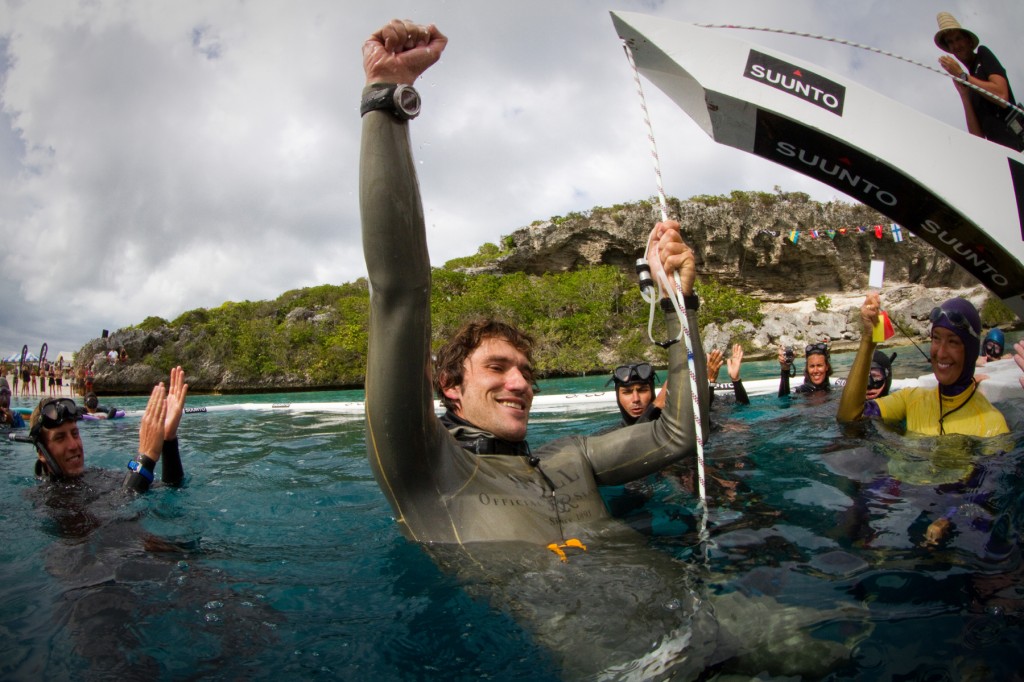 Néry après 123m CWT  photo : Igor Liberti 