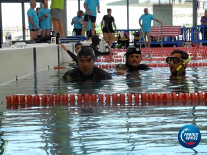 Alexis peu après avoir touché le mur des 200 en DNF (Chartres 2014) photo : France Apnée