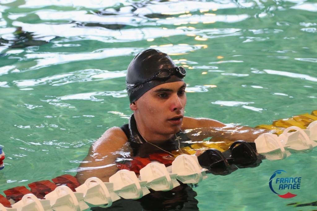 Le jeune espoir Maxime Pature a nagé 136m DYN
