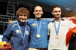 Aranud, médaille de bronze en poids constant bi-palme lors de "Europe" CMAS 2017