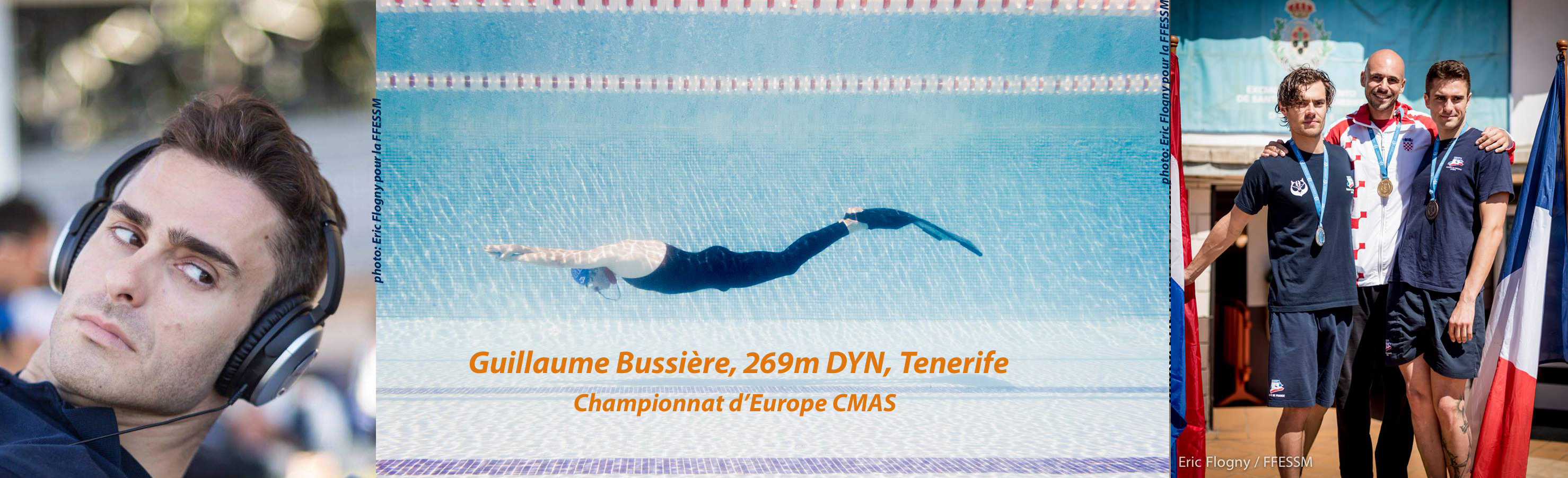 Guillaume Bussière 269m DYN (PB), médaille de bronze Europe CMAS
photos : Eric Flogny pour la FFESSM
montage : France Apnée