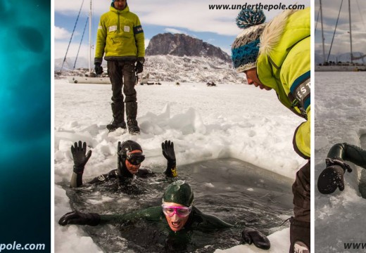 Aurore Asso à 112m DYN et -57m CWT sous la glace du Groenland (WR Guiness)